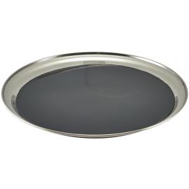 Round Tray - Non Slip - Stainless Steel - 30cm (12&quot;)