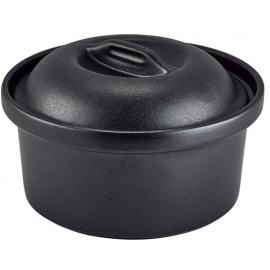 Casserole - Round - Stoneware - Black - 1.5L (52oz)