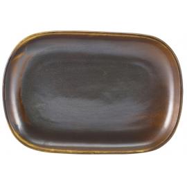 Plate - Rectangular - Terra Porcelain - Rustic Copper - 24cm (9.5&quot;)