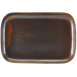 Plate - Rectangular - Terra Porcelain - Rustic Copper - 34.5cm (13.6&quot;)