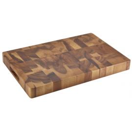 Chopping Board - Acacia Wood - End Grain - Oblong - 45.5cm (18&quot;)