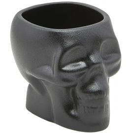 Skull Mug - Cast Iron Effect - Black - Tiki - 40cl (14oz)