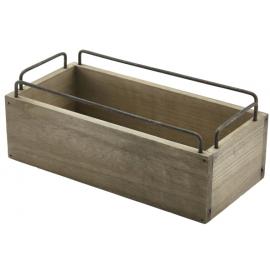 Industrial Wooden Storage Crate - 25cm (9.8&quot;)