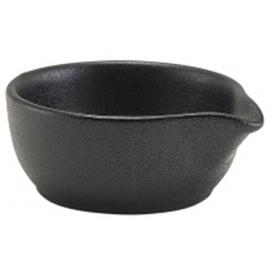 Round Sauce Dish - Forge Stoneware - Black - 6cl (2oz)