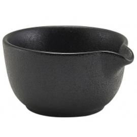Round Sauce Dish - Forge Stoneware - Black - 12cl (4oz)