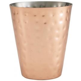 Serving Cup - Conical - Hammered Finish - Copper Plated - 41cl (14.4oz)