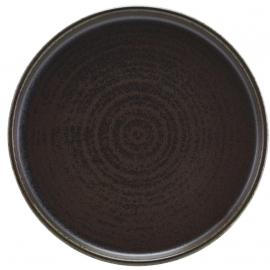Presentation Plate - Low Profile - Terra Porcelain - Black - 21cm (8.25&quot;)