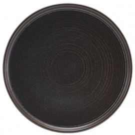 Presentation Plate - Low Profile - Terra Porcelain - Black - 25cm (10&quot;)