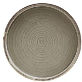 Presentation Plate - Low Profile - Terra Porcelain - Grey - 21cm (8.25&quot;)
