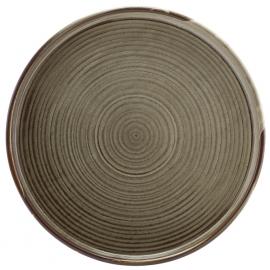 Presentation Plate - Low Profile - Terra Porcelain - Grey - 25cm (10&quot;)