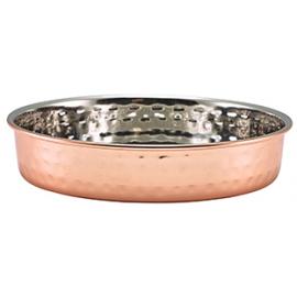 Presentation Plate - Hammered Finish - Copper Plated - 15cm (6&quot;)