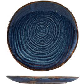 Coupe Plate - Organic - Terra Porcelain - Aqua Blue - 21cm (8.25&quot;)