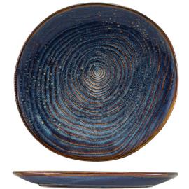 Coupe Plate - Organic - Terra Porcelain - Aqua Blue - 25cm (10&quot;)