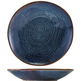 Coupe Bowl - Organic - Terra Porcelain - Aqua Blue - 26.5cm (10.4&quot;)