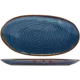 Plate - Oval - Organic - Terra Porcelain - Aqua Blue - 31cm (12.2&quot;)