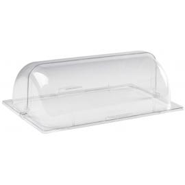 Display Cover - Roll Top - Polycarbonate (For Melamine Buffet Platters) - GN 1/2