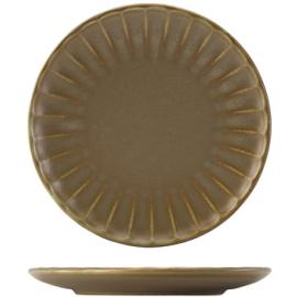 Coupe Plate - Scalloped - Terra Porcelain - Matt Grey - 20.3cm (8&quot;)