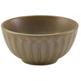 Round Bowl - Scalloped - Terra Porcelain - Matt Grey - 13.8cm (5.5&quot;) - 50cl (17.5oz)