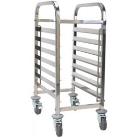 Gastronorm Trolley - 7 Shelves - Stainless Steel - 1/1GN