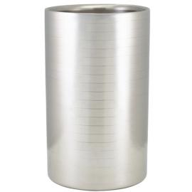 Wine Cooler - Ribbed Effect - Stainless Steel - Single Bottle
