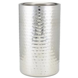 Wine Cooler - Hammered Stainless Steel - Single Bottle