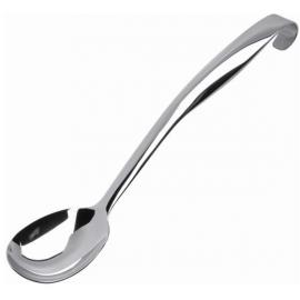 Serving Spoon - Solid - Hook End - Stainless Steel - 30cm (12&quot;)