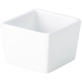 Square Dish - Deep - Porcelain - 6.4cm (2.5&quot;) - 10cl (3.5oz)
