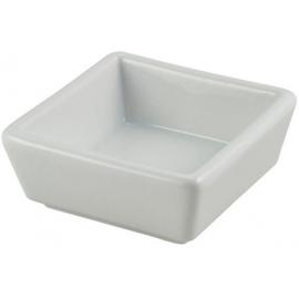 Square Dish - Shallow - Porcelain - 8.5cm (3.25&quot;) - 10cl (3.5oz)