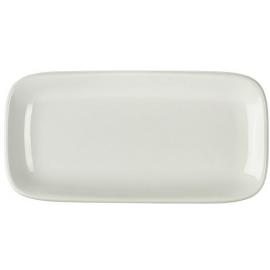 Rounded Rectangular Plate - Porcelain - 24.5 (9.75&quot;)