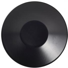 Soup Plate - Stoneware - Luna - Black - 23cm (9.25&quot;) - 90cl (31.7oz)