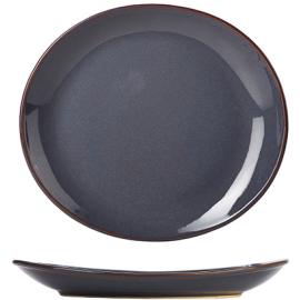 Plate - Oval - Terra Stoneware - Rustic Blue - 25cm (9.8&quot;)