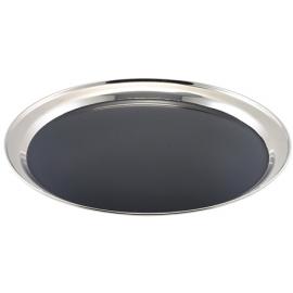 Round Tray - Non-Slip - Stainless Steel - 35.5cm (14&quot;)