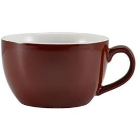 Beverage Cup - Bowl Shaped - Porcelain - Brown - 25cl (8.75oz)