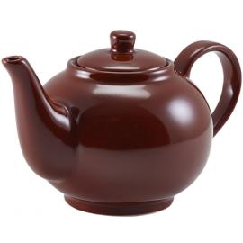 Teapot - Porcelain - Brown - 45cl (15.75oz)
