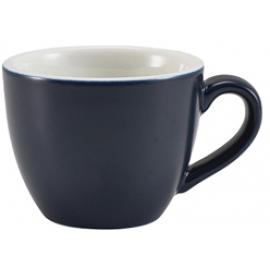 Beverage Cup - Bowl Shaped - Porcelain - Matt Blue - 9cl (3oz)
