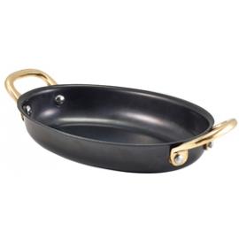 Serving Dish - Oval - Black Vintage Steel - 35cl (12.25oz)