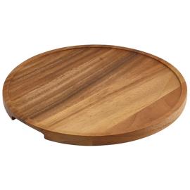 Pizza Platter/Board - Round - Acacia Wood - 33cm (13")