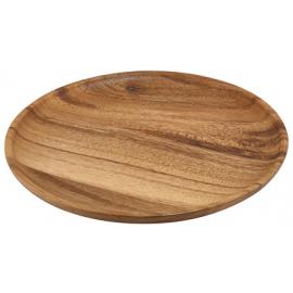 Round Platter - Coupe Plate Design - Acacia Wood - 24cm (9.5")