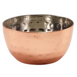 Ramekin - Bowl Shaped - Hammered Steel - Copper Plated - 11cl (4oz)
