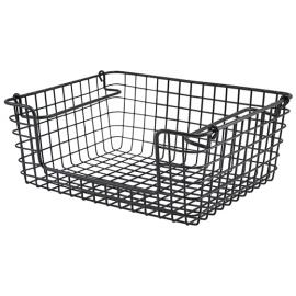 Display Basket - Open Sided - Wire - Black - GN 1/2