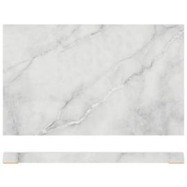 Serving Slab - Melamine - Marble Effect - Agra - White - GN1/3