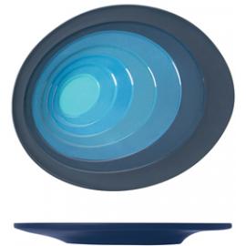 Plate - Oval - Melamine - Atlantis - Azure Blue - 22cm (8.75&quot;)