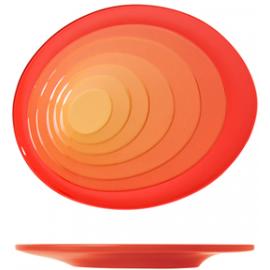 Plate - Oval - Melamine - Atlantis - Sunset Orange - 22cm (8.75&quot;)