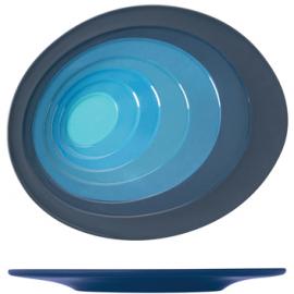 Plate - Oval - Melamine - Atlantis - Azure Blue - 29cm (11.5&quot;)