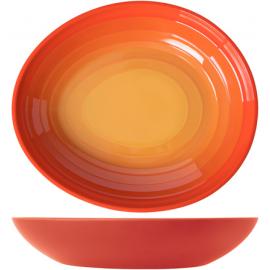Bowl - Oval - Melamine - Atlantis - Sunset Orange - 38cm (15&quot;) - 4L (141oz)