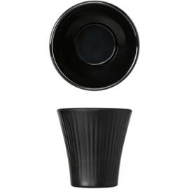 Conical Pot - Flared - Melamine - Boston - Midnight Black - 8cm (3&quot;) - 15cl (5.25oz)