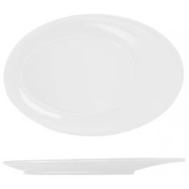 Plate - Oval - Melamine - Boston - Opulence White - 25.5x17cm (10&quot;)