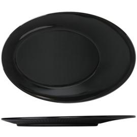 Plate - Oval - Melamine - Boston - Midnight Black - 30.5x20.7cm (12&quot;)