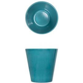 Conical Pot - Glazed - Melamine - Casablanca - Light Blue - 9.5cm (3.75&quot;) - 34cl (12oz)