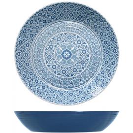 Round Bowl - Melamine - Marrakesh - Blue - 42.5cm (16.75&quot;) - 7.5L (264oz)